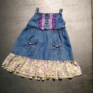 Toddler girls denim dress